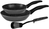 Stoneline Pan set with spatula 17891 Frying, Diameter 20/28 cm, Suitable for induction hob, Fixed handle, Gray