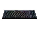 LOGITECH G915 TKL Tenkeyless LIGHTSPEED Wireless RGB Mechanical Gaming Keyboard - GL Linear - CARBON - US INTL - INTNL