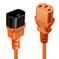 CABLE POWER IEC EXTENSION 2M/ORANGE 30475 LINDY