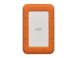 LACIE RUGGED 5TB 2.5inch USB-C USB3.0 Drop crush and rain resistant for all terrain use orange No data cable