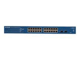 NETGEAR ProSafe 24-Port Gigabit Smart Switch v4 with 2 x shared SFP - Rackmount - fanless