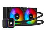 CORSAIR iCUE H100i ELITE CAPELLIX 240mm Radiator Dual 120mm ML RGB Fans Software Control Liquid CPU Cooler