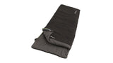 Outwell Celebration Lux, Sleeping Bag, 225 x 80 cm,  2 way open - auto lock, L-shape, Black