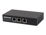 INTELLINET 2 Port Gigabit PoE+ Extender IEEE 802.3at/af Compliant 100 m Additional Range Metal