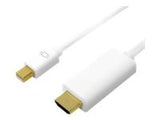 LOGILINK CV0124 LOGILINK - Mini DisplayPort to HDMI, 4K, white, 3m