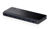 TP-LINK 7-port USB 3.0 Hub Desktop 12V/2.5A power adapter included