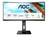 AOC CU34P2C 34inch 3440x1440 VA Curved ULTRAWIDE USB-C DISPLAY 100Hz USB HUB SPEAKERS USBCx1 DPx1 2xHDMI 300cd/m2