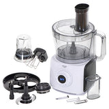 Adler LCD Food Processor 12in1 AD 4224 1000 W, Bowl capacity 3.5 L, Number of speeds 7, White/Black