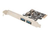 DIGITUS USB PCI Express Add-On card USB3.0 2-port A/F 1x LP bracket NEC UPD720202