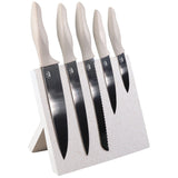 Stoneline Knife Block Natural Line 21197  Folding stand, 5 pc(s), Dishwasher proof, 9/12.5/20.1/20.2 cm