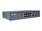 DIGITUS 8-port Fast Etherent PoE switch + 2 uplinks