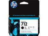 HP 712 38-ml Black DesignJet Ink Cartridge