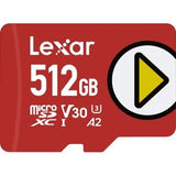 MEMORY MICRO SDXC 512GB UHS-I/PLAY LMSPLAY512G-BNNNG LEXAR