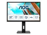 AOC Q32P2 31.5inch IPS QHD 2560x1440 16:9 1000:1 250cd/m2 75Hz 4ms 2xHDMI DP 4xUSB 3.2 Speakers