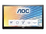 AOC E1659FWU 15.6inch TN Wide TFT WLED 16:9 1366x768 650:1 200cd/m2 12ms USB 3.0 black