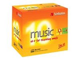 VERBATIM audio CD-R 80 min. / 700 MB 16x 10-pack jewelcase crystal surface, colour live it