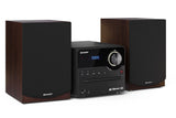 Sharp XL-B517D(BR) Hi-Fi Micro System, CD/FM/USB/Bluetooth v5.0, Aux-in, 45W, Brown