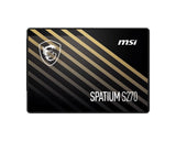 SSD|MSI|SPATIUM S270|960GB|SATA|3D NAND|Write speed 450 MBytes/sec|Read speed 500 MBytes/sec|2,5