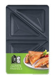 TEFAL Triangle toasted sandwich set for Snack Collection XA800212 Dimensions (W x L) 13 x 22.5 cm, Black