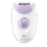 Braun Epilator Silk-Epil 3 SE3170 L Number of power levels 2, White/Purple