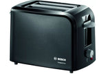 Bosch CompactClass Toaster TAT3A013 Power 980 W, Number of slots 2, Housing material Plastic, Black/Light gray