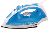 Iron Mesko MS 5023 Blue/White, 2200 W, With cord, Anti-scale system, Vertical steam function