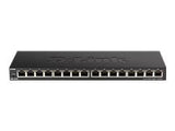 D-LINK 16-Port 10/100/1000Mbps Unmanaged Gigabit Ethernet Switch