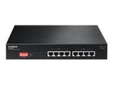 EDIMAX GS-1008P V2 Long Range 8x10/100/1000Mb PoE+ Switch 130W budget 30W/port with DIP sw