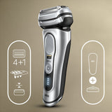 Braun Shaver 9417s Operating time (max) 60 min, Wet & Dry, Silver