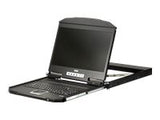 ATEN CL3100NX-ATA-AG 1U Ultra Short Depth Single Rail WideScreen LCD Console USB / VGA