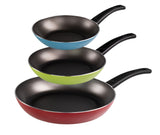 Stoneline VERY TITAN Pan set of 3 21164 Frying, Diameter 20/24/28 cm, Suitable for induction hob, Fixed handle, Blue/Colorful/Green/Red