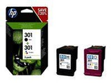 HP 301 original Ink cartridge N9J72AE Combo 2-Pack Standard Capacity Black and Colour cartridge