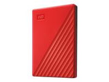 WD My Passport 2TB portable HDD USB 3.0 USB 2.0 compatible Red Retail