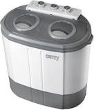 Camry Washing machine CR 8052 Top loading, Washing capacity 3 kg, 1300 RPM, Depth 40 cm, Width 60 cm, White-Grey,