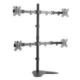 Logilink BP0046 Quad Monitor Desk Stand 13"-32'' Logilink Desk Mount, 	BP0046, 13-32 ", Maximum weight (capacity) Carrying capacity of each arm: Max. 8 kg  kg, Black