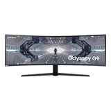 SAMSUNG Odyssey G9 C49G95 49inch 32:9 Curved 1000R 5120x1440 QLED 1ms 240Hz HDMIx1DPx2 HAS Tilt Swivel VESA AMD FreeSync/G-sync