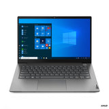 Lenovo ThinkBook  14 G3 ACL Grey, 14 ", IPS, FHD, 1920 x 1080, Anti-glare, AMD Ryzen 3, 5300U, 8 GB, SSD 256 GB, AMD Radeon Graphics, No Optical drive, Windows 10 Pro, 802.11ax, Bluetooth version 5.1, Keyboard language Nordic, Keyboard backlit, Warranty 1