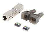 LANBERG 2x RJ-45 FTP cat 6A plug 8P8C tool-less adapter