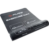 Pure2Improve Exercise Mat (182 X 61 X 0.4 cm) Black, PVC (Polyvinylchloride)