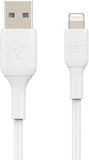 Belkin Lightning to USB-A Cable 2m BOOST CHARGE Polyvinyl Chloride, White