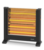 Simfer Indoor Power Electric Quartz Heater Dysis HTR-7432 Infrared, 2200 W, Number of power levels 4, Suitable for rooms up to 22 m², Black