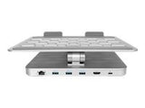 DIGITUS Notebook Stand with USB C Hub 3x USB 3.0 1x 4K HDMI 1x RJ45 1x PD Charging