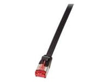 LOGILINK CF2113S - Patch Cable Flat Cat.6 Shielded PIMF SlimLine Black.20m