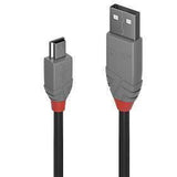 CABLE USB2 A TO MINI-B 1M/ANTHRA 36722 LINDY