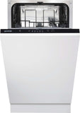 Gorenje Dishwasher GV520E15 Built-in, Width 44.8 cm, Number of place settings 9, Number of programs 5, Energy efficiency class E, Display