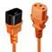 CABLE POWER IEC EXTENSION 1M/ORANGE 30474 LINDY