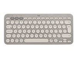 LOGITECH K380 Multi-Device Bluetooth Keyboard - SAND - (US) INTL - INTNL