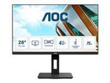 AOC U28P2A 28inch IPS UHD 23840x2160 16:9 1000:1 300cd/m2 178/178 4ms Pivot 2xDP 2xHDMI AdaptiveSync USB HUB SPEAKERS VESA 100x100