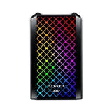 External SSD|ADATA|1TB|USB-C|Write speed 2000 MBytes/sec|Read speed 2000 MBytes/sec|ASE900G-1TU32G2-CBK