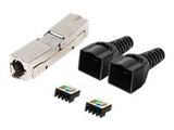 LANBERG 2x RJ-45 FTP cat 6 plug 8P8C tool-less adapter